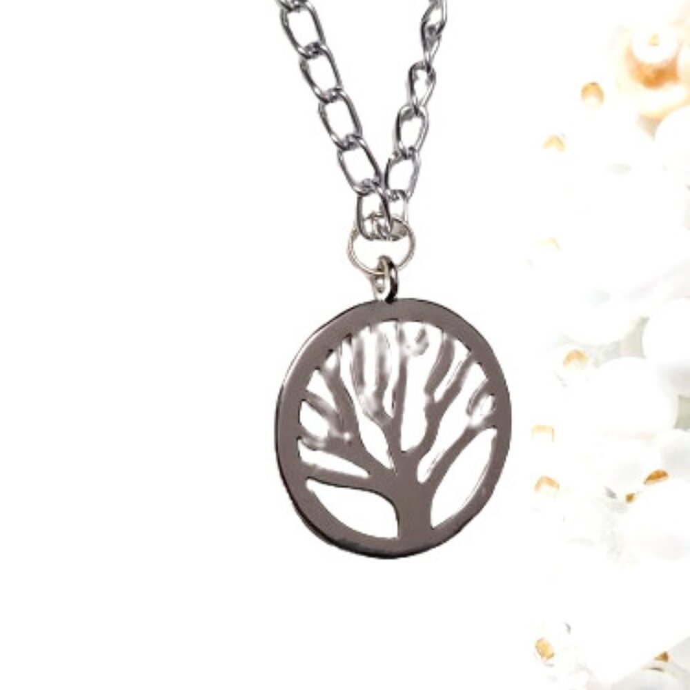 Tree of Life Silver Plated Necklace Handmade - Picture 5 of 17